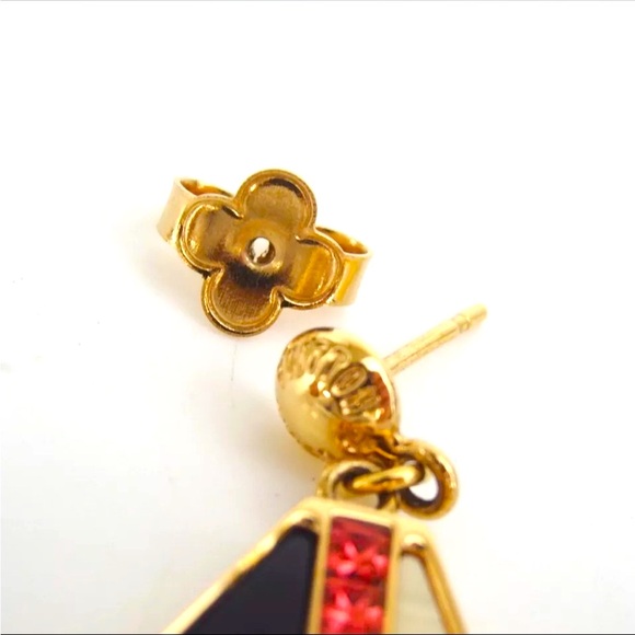 Authentic LOUIS VUITTON Brookdreil Float Your Boat earring metal W/ box - Picture 5 of 11